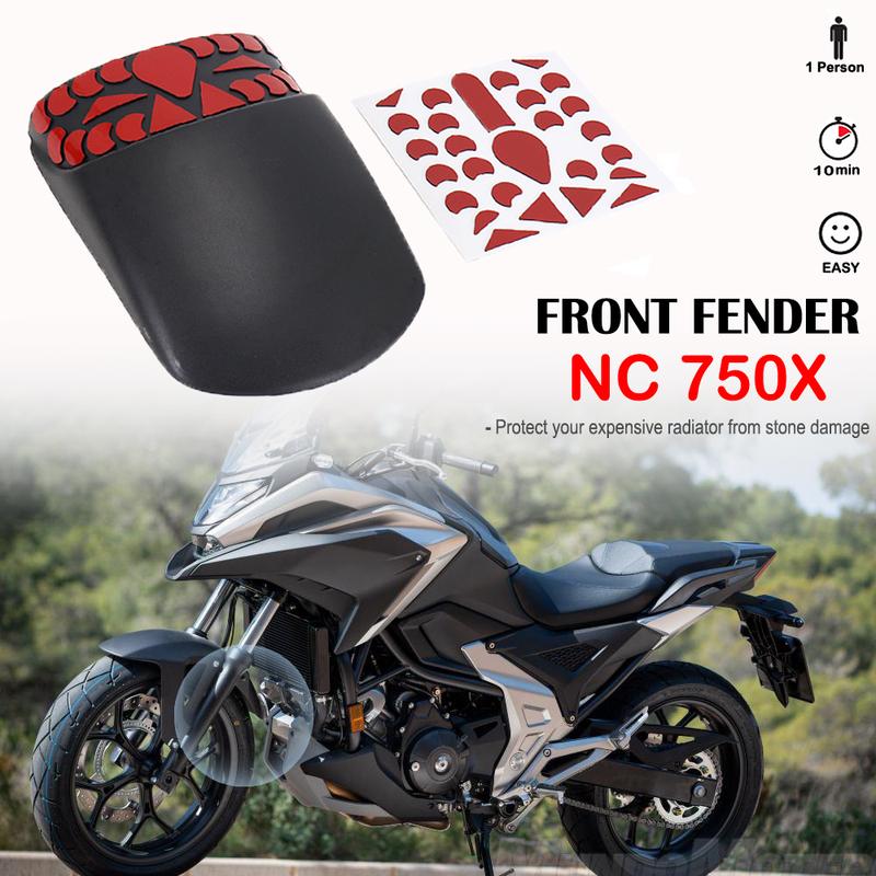 New 2021 2022 Motorcycle Accessories Front Extension Fender Mudguard Splash Guard For Honda NC750X NC 750X NC750 X NC 750 X