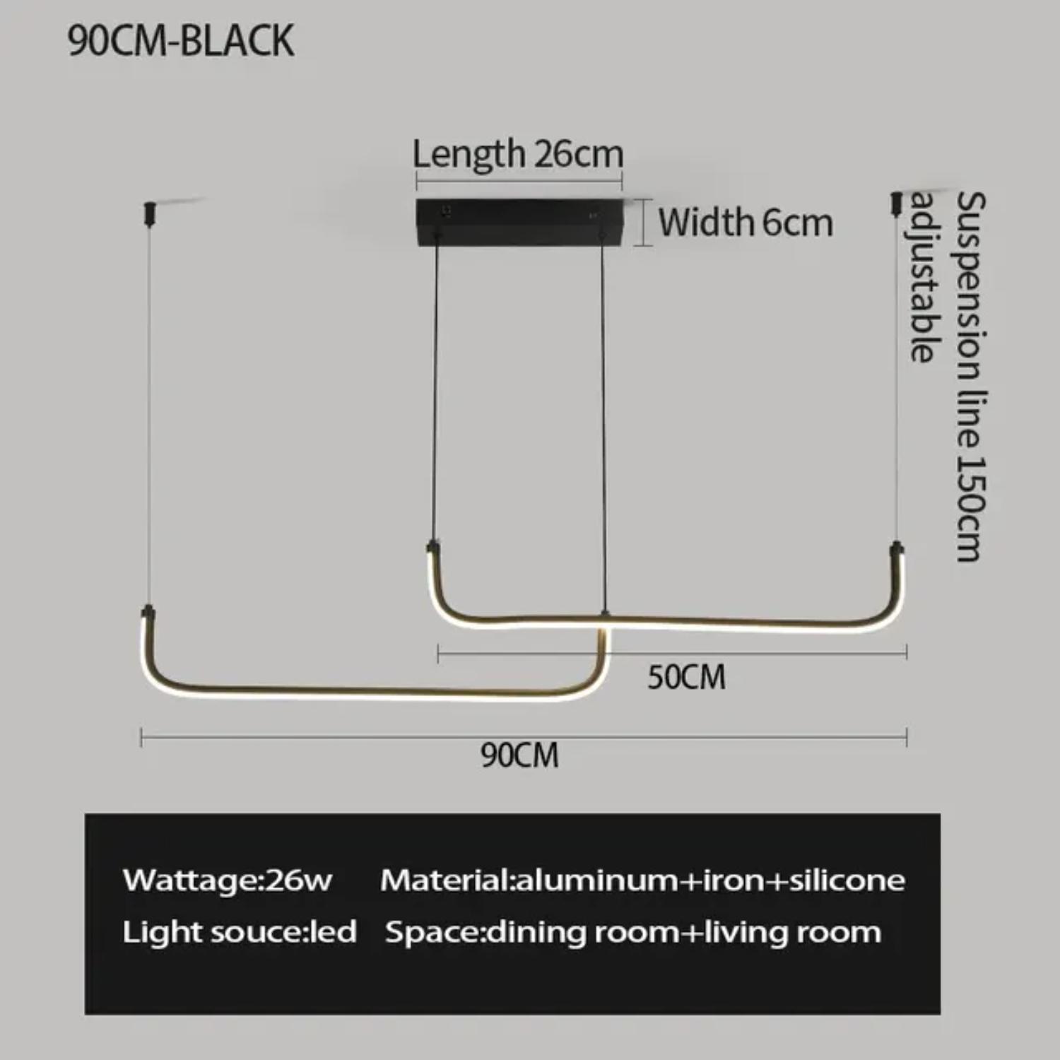 

Новые современные светодиодные люстры из алюминия для столовой, спальни, гостиной - Светильники Cold White