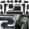 Center Console Liner for Hyundai Kona Accessories (SEL Convenience, N-line, Limited) 2024 2025, Cup Holder Mat, Non-Slip Dust Interior,  Rubber