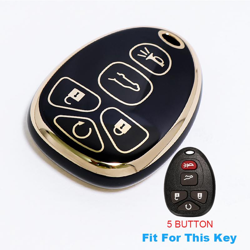 Schlüsselanhängerhülle für GMC Acadia 2007-2016 Yukon XL/Chevy Suburban Tahoe Traverse für Cadillac Escalade SRX für Buick Enclave
