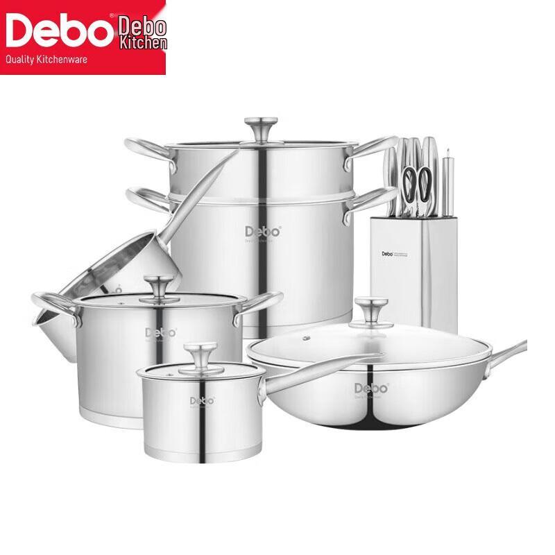 Debo DEP-381 Waldenburg Stainless Steel Cookware & Knife Set