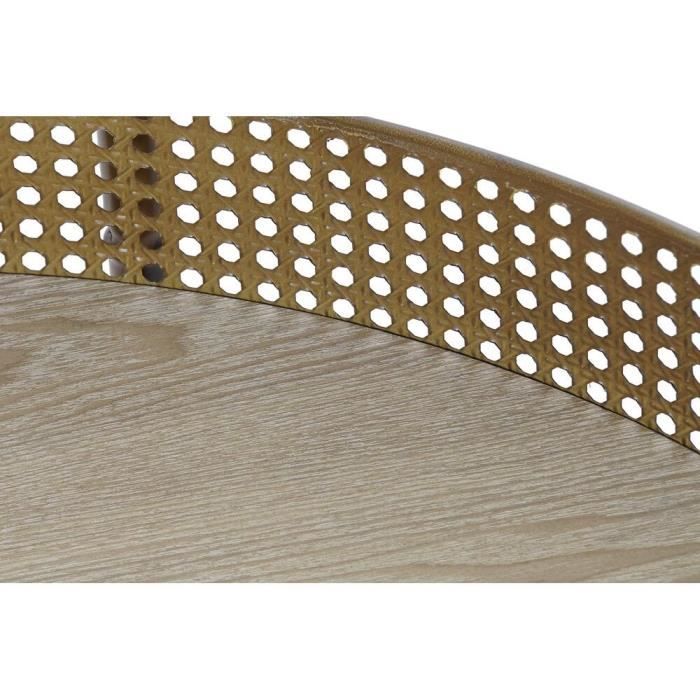 Table d'appoint - Design balinais - Métal - Blanc