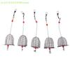 5 Pcs Wire Fishing Lure Cage Fish Bait Cage Fishing Trap Basket Feeder Holder