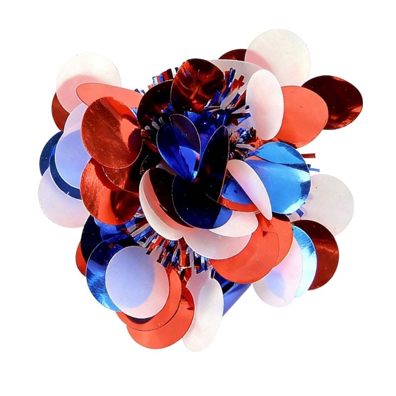 Hair Barrette Unique Patriotic Tinsel for Women Men Photo Props Western Hairpin Headwear Hair Ornaments