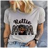 Unisex Polyester 100% SPHYNX MOM Print T-Shirt Loose round Neck Casual Short Sleeve Fashion Top for Summer