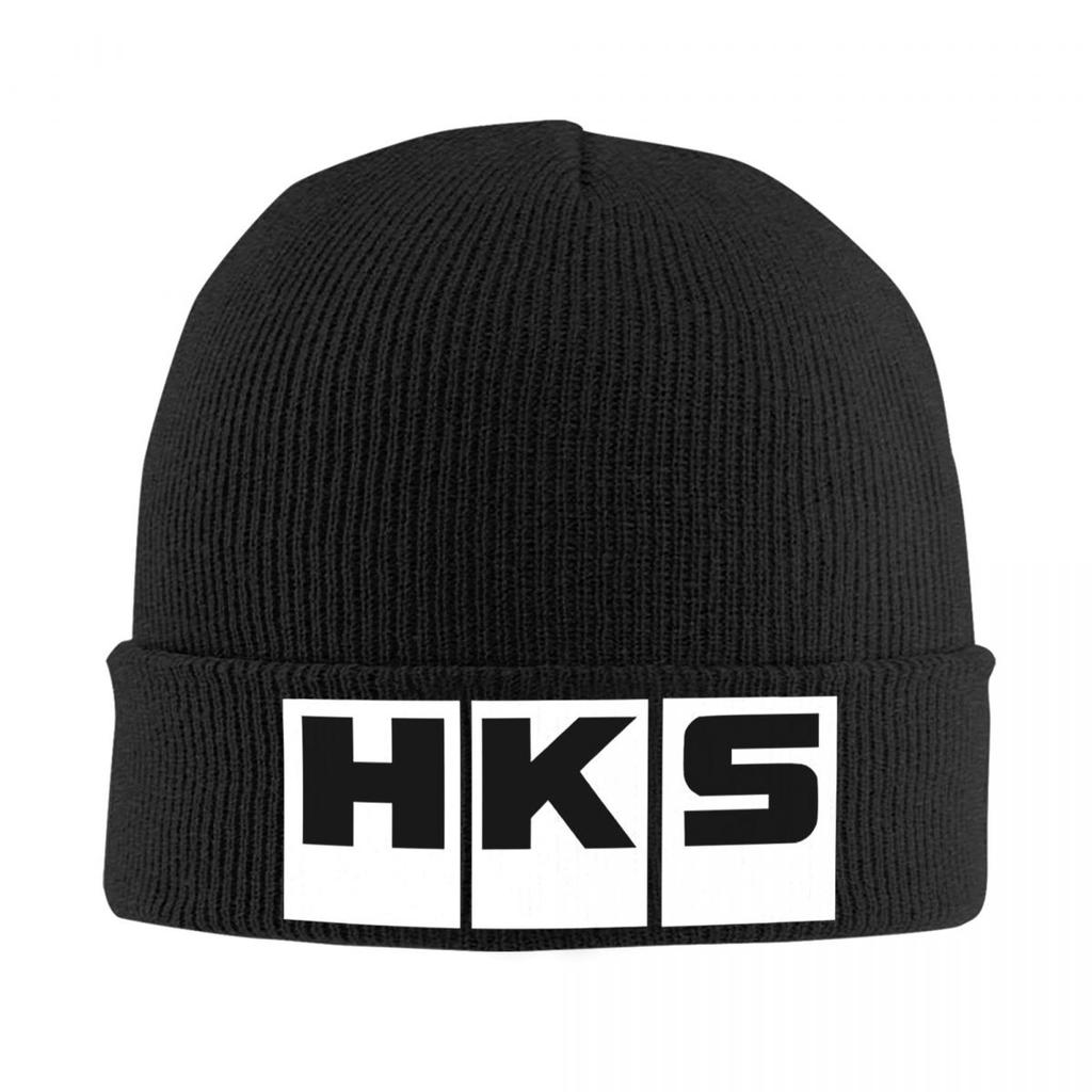 HKS Logo Auto JDM Warme Strickmütze Mode Mützenhut Herbst Winter Outdoor Beanie Hüte für Männer Frauen Erwachsene