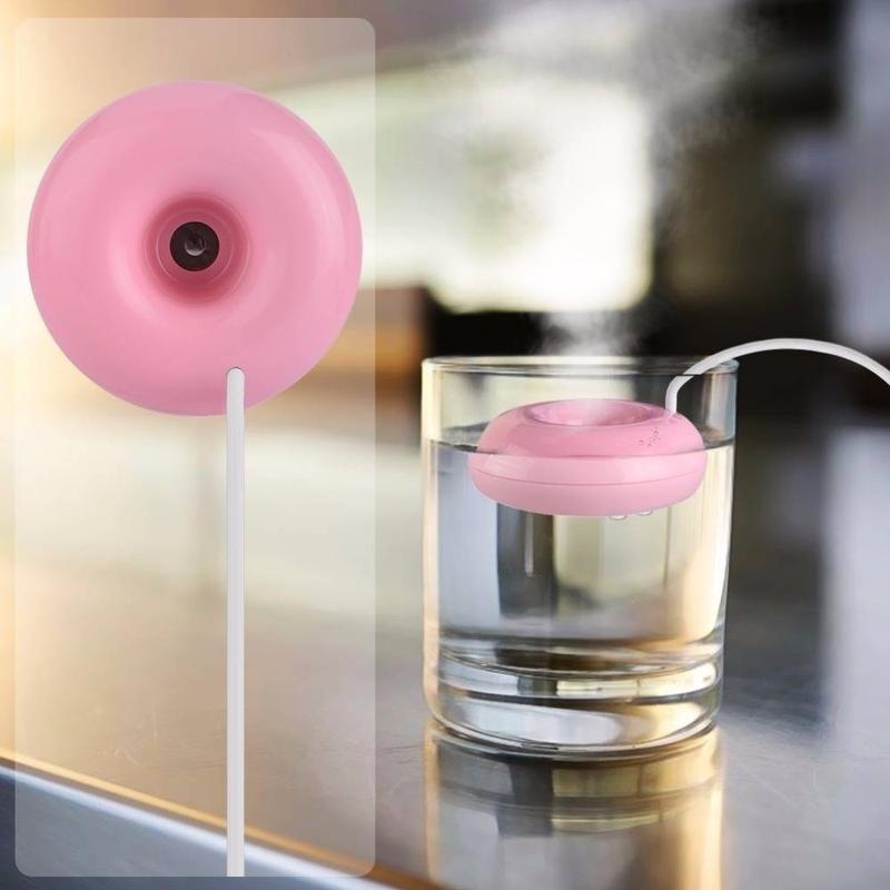 Portable Mist Maker Air Fresheners Float Water Doughnut Aroma Air Diffuser USB Air Humidifier