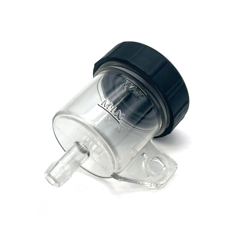 FUKUMIDO Master Cylinder Hose Cap Reserve Tank Bike Band Cup Tank Confirmation Window Clear Straight