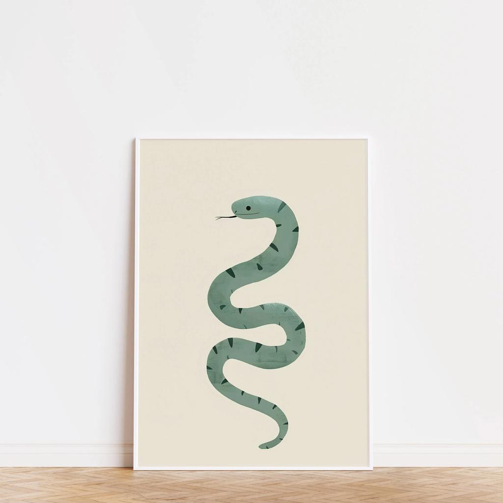 Minimalist Animal Aesthetics Poster Cute Funny Forest Animals Wall Art Parenting Kids Room Baby Room Home Office Decor