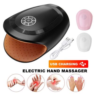 8W Wireless Electric Hand Massager Palm Finger Acupoint Massage with Air Pressure and Heat Compression for Gift