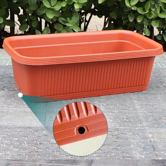 Flowerpot with Porous Drainage Design for Healthy Vegetable Growth Deepened Widened Pot Durable Material Ideal for Leeks Lettuce Chives Balcony Garden