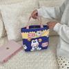 2 cute cartoon printed handbag women's large-capacity canvas shopping bag hand carry work bento bag