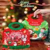10/100PCS Plastic Christmas Zipper Portable Bag DIY Kids Toys Xmas Wedding Holiday Party Candy Snack Sugar Gifts Storage Pouches