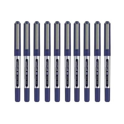 Uni-Ball Eye UB-150 0.5mm Roller Ball Pen Blue Ink Pack of 10 Smooth Writing Office School Supplies
