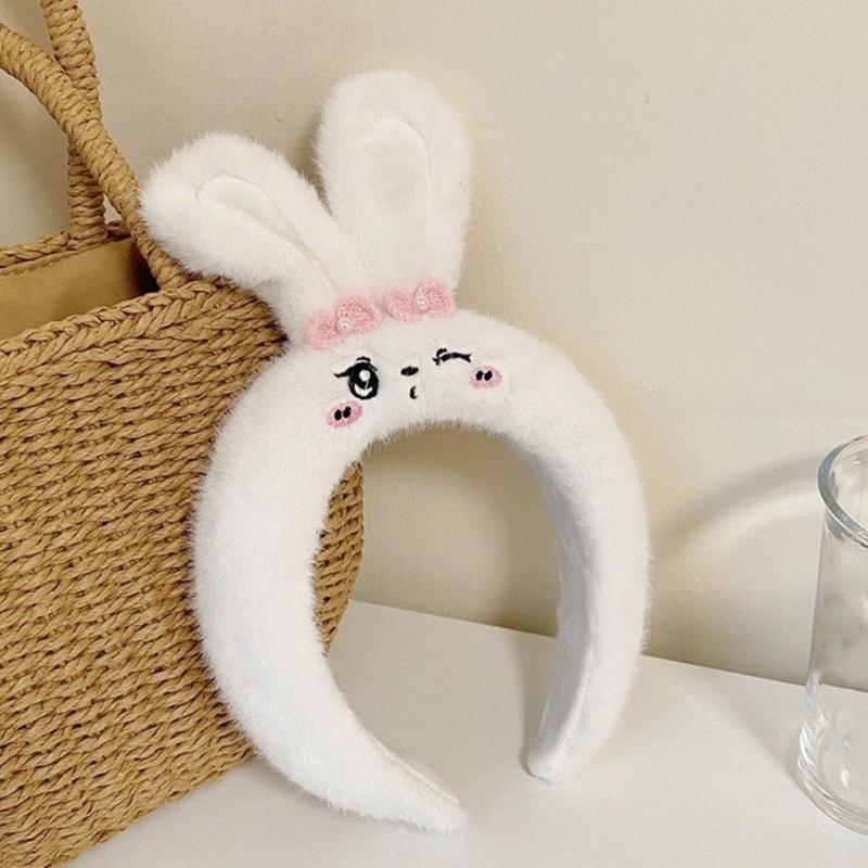 Lovely Plush Headband Cartoon Hairhoop Female Girl Face Washing Hairband Birthday Gathering Headpiece Party Accessories