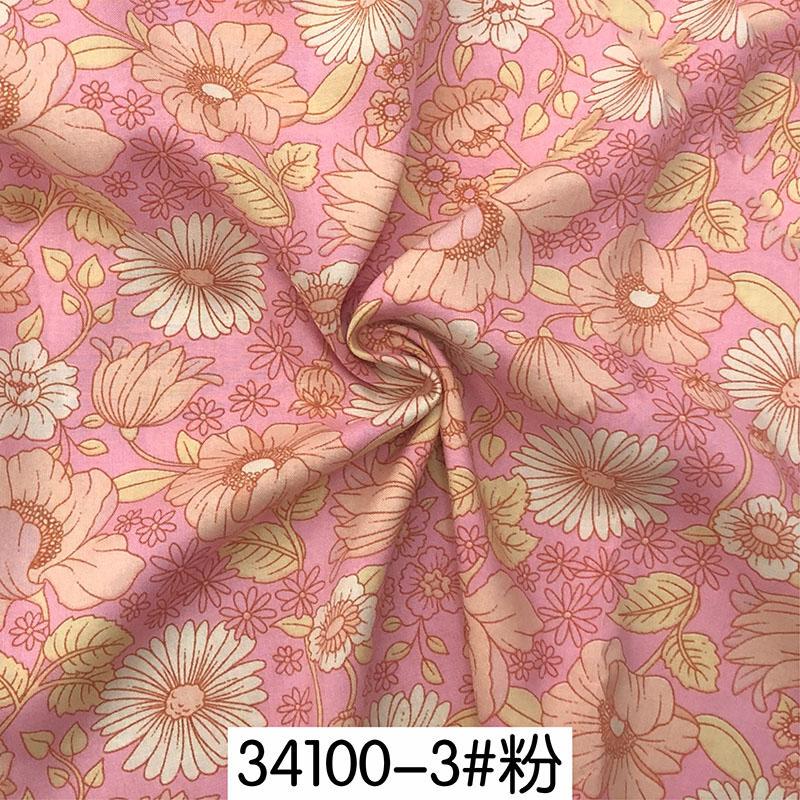 Rayon Fabric Imprint Summer Fashion Dress Pajamas Homewear Fabrics Wholesale Cloth for Diy Sewing Per Meter Material