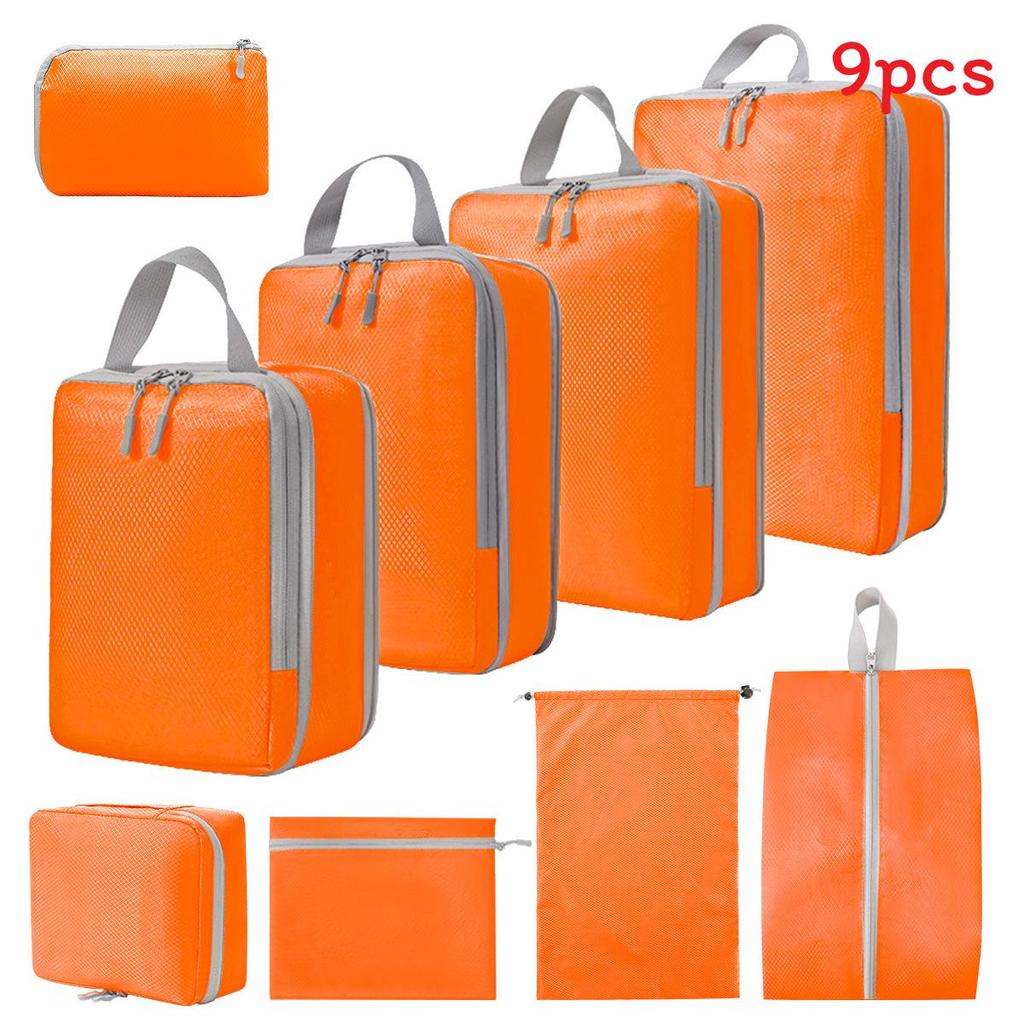 Travel Storage Organizer Set With Waterproof Polyester For Packing And Laundry