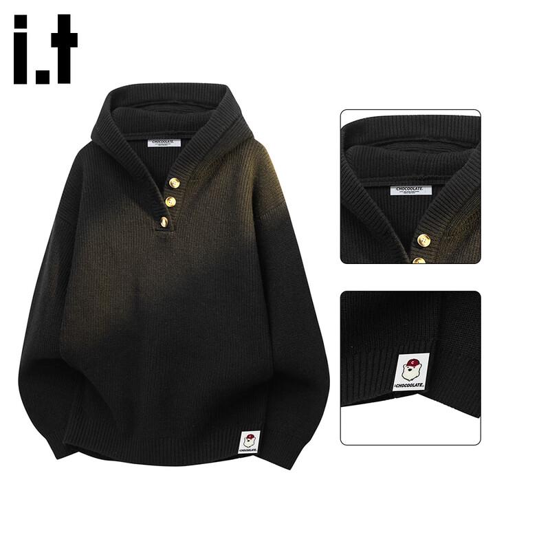 

:CHOCOOLATEit Men s Loose Fit Hooded Knit Sweater XL