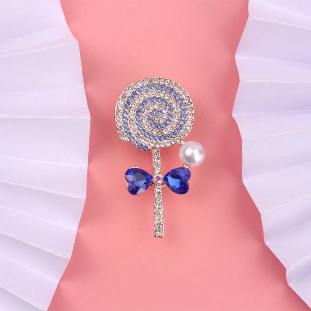 

1pc Ladies Lollipop Brooch & Pin Jewelry - Retro Elegant, Unique Design, Retro Elegant, for Scarves/Jackets, Ideal Holiday Gift