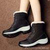Snow Boots for Women Winter Plush Warm Cotton Boots Outdoor Non Slip Wedges Platform Boot 2025Winter Women High Top Cotton Shoes