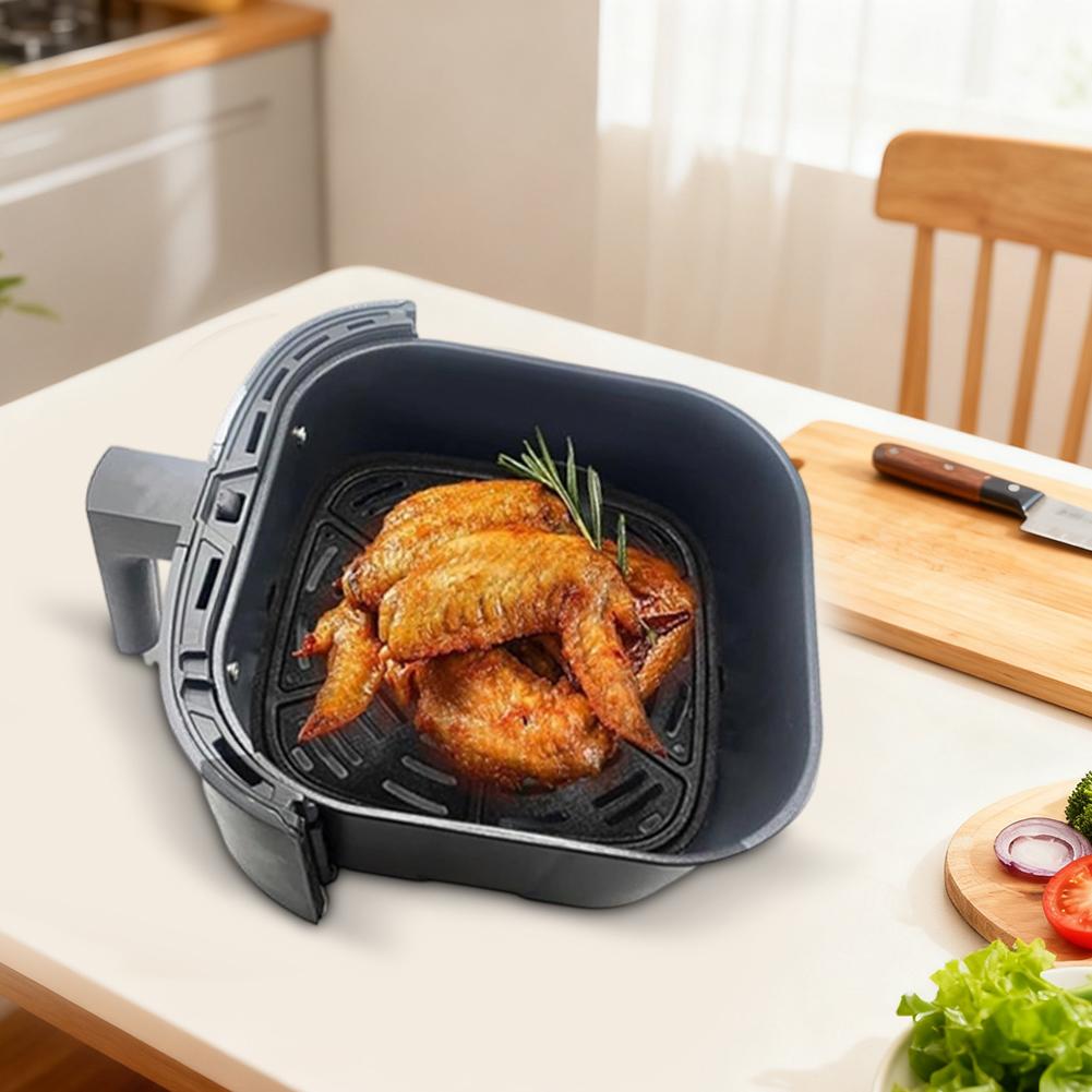 1 Set Air Fryer Grill Plate With Air Fryer Rubber Bumpers 24*24cm For Holstein Housewares Air-Fryer,Grill Pans Replacement Parts