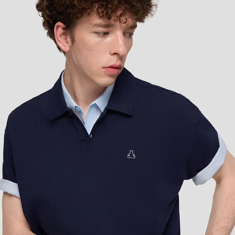 GAP Men's 2026 Summer Embroidered Bear Polo Shirt