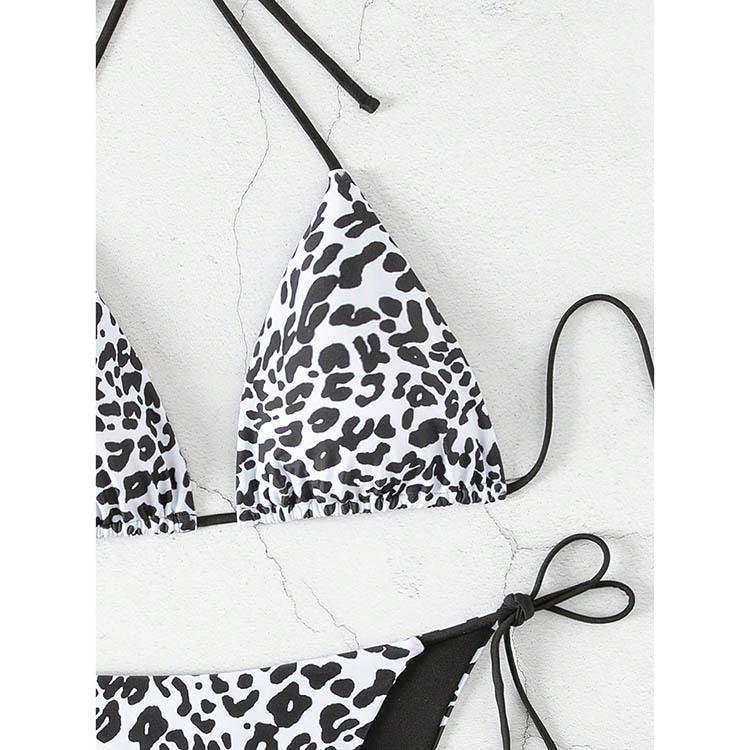 2025 Leopardí šněrovací bikiny - Nové evropské a americké plavky