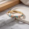 Willow Leaf Chinese Bamboo Joint Bangle Grid Bamboo Women's Hand Bracelet  Ladies