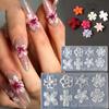 2 Pcs 3D Flower Silicone Nail Mold Lily Five-Petal Flower Nail Transparent Mold Diy Nail Art Decoration Manicure Design Tools