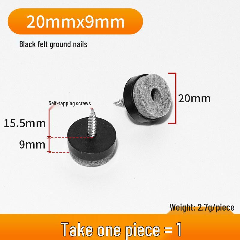 Thickened Silent Anti-slip Furniture Floor Pads: Moisture-proof Felt Nail Protectors for Tables, Chairs, Sofas, Cabinets.