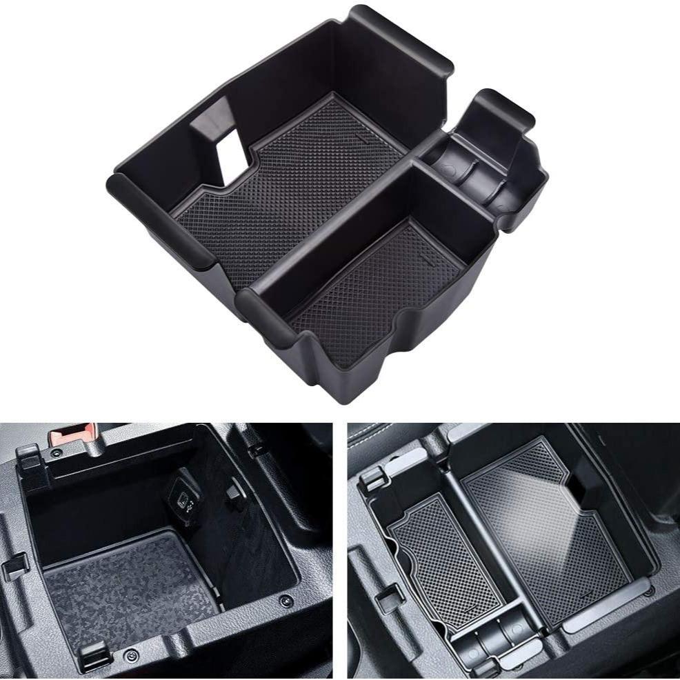 Suitable for 2018+ Wrangler JL Car Storage Box Black Car Accessories Armrest Box Central Control Storage Box Black ABS