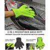 8 Pack Motorcycle Cleaning Kit - Professional Safe For Chrome/Engine/Tires, Hard Reach Brush, Microfiber Mitt, Detailing Tools, Drying Towel & Wax