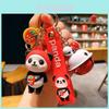 Adorable Chinese Style Panda Car Keychain Creative Keyring Charm For Bags And Gifts