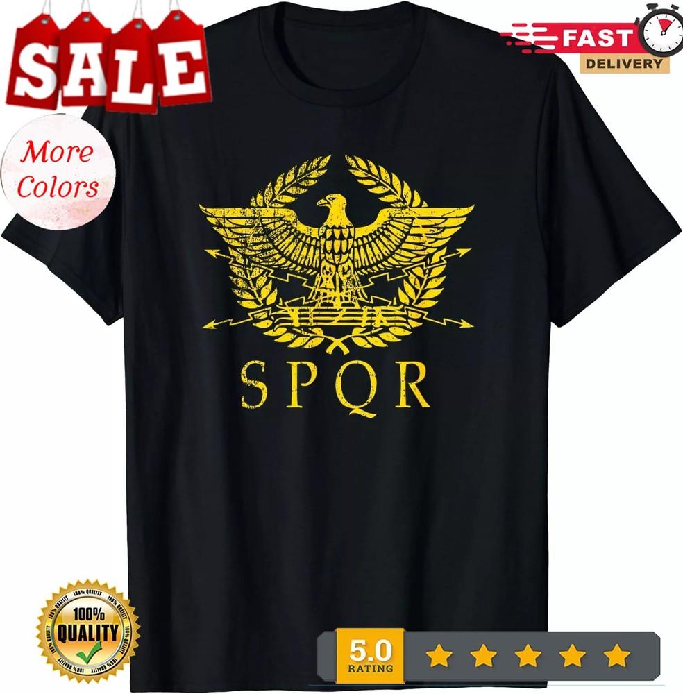 NOVÉ LIMITOVANÉ Starověký Řím SPQR Latinské Věty Starověké Římské Symboly Tričko