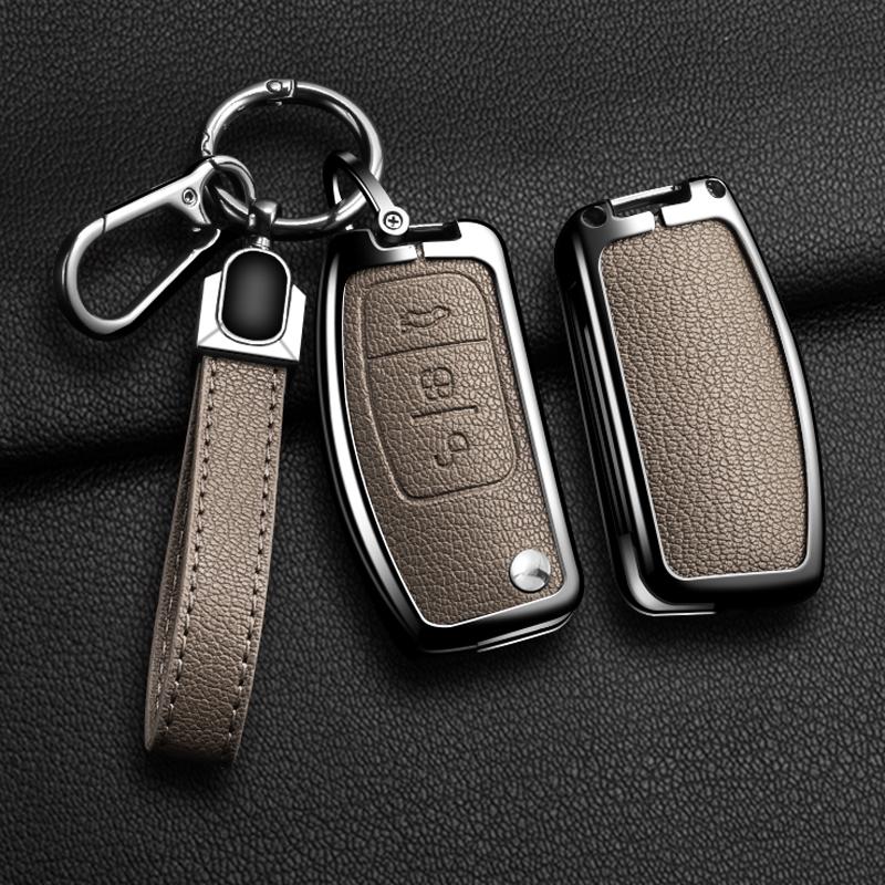 Interior Mouldings New Car Key Case Cover Keychain Protector Shell Fob Holder For Ford Focus 2 MK2 Fiesta Mondeo Galaxy Falcon T