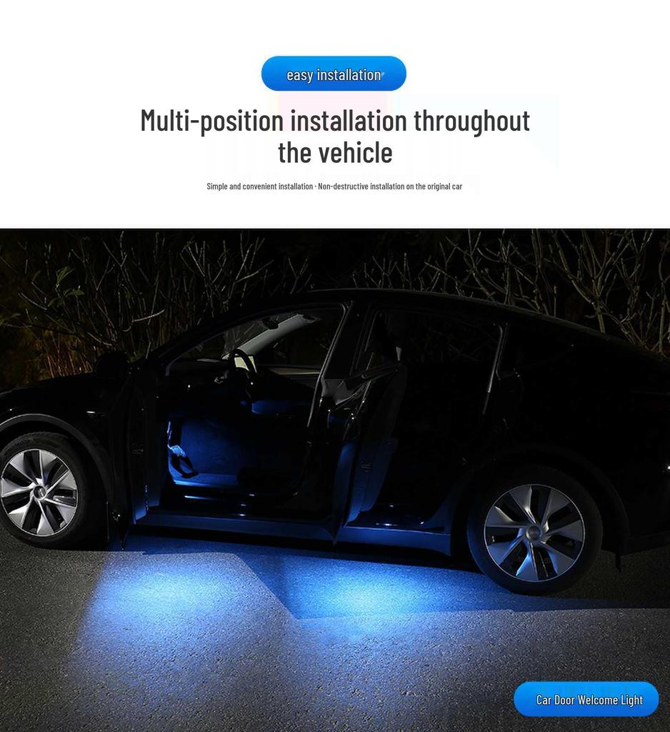 Tesla Model 3/Y/S/X Ambient LED Decorative Lighting Kit