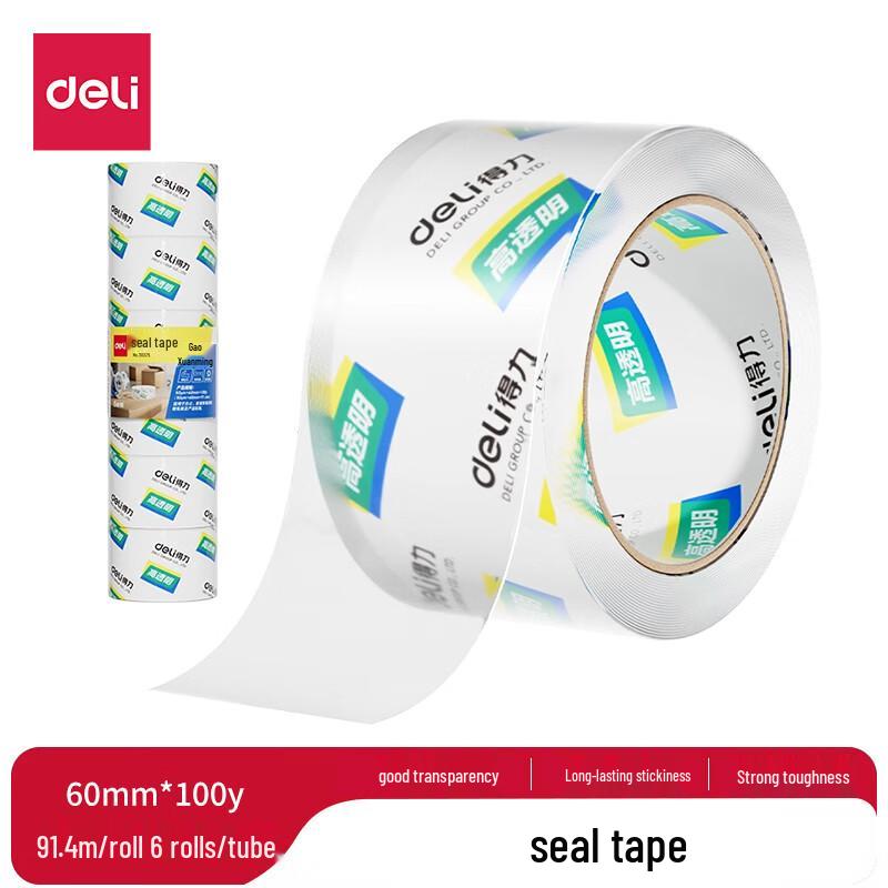 deli Transparent BOPP Packing Tape