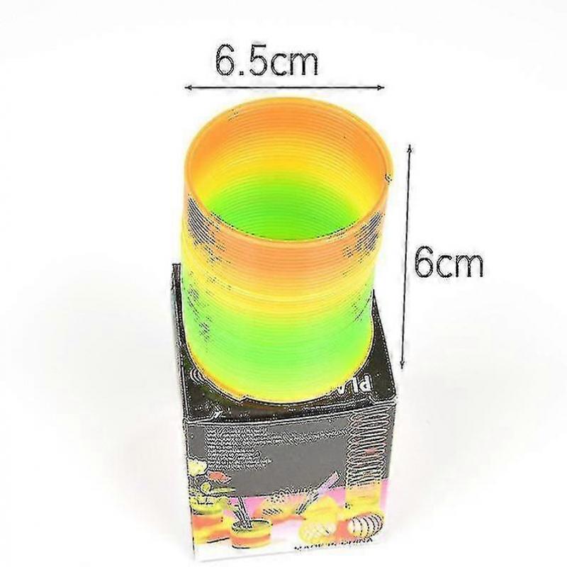 3pcs Giant Classic Rainbow Coil Spring Slinky Toy, Novelty Plastic Magic Spring Toy Suitable for Various Activities