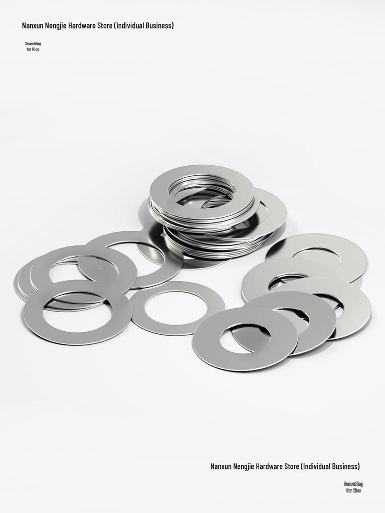 Plochá podložka z nerezové oceli 304 pro nastavení vůle hřídele (0,1/0,2/0,3 mm)