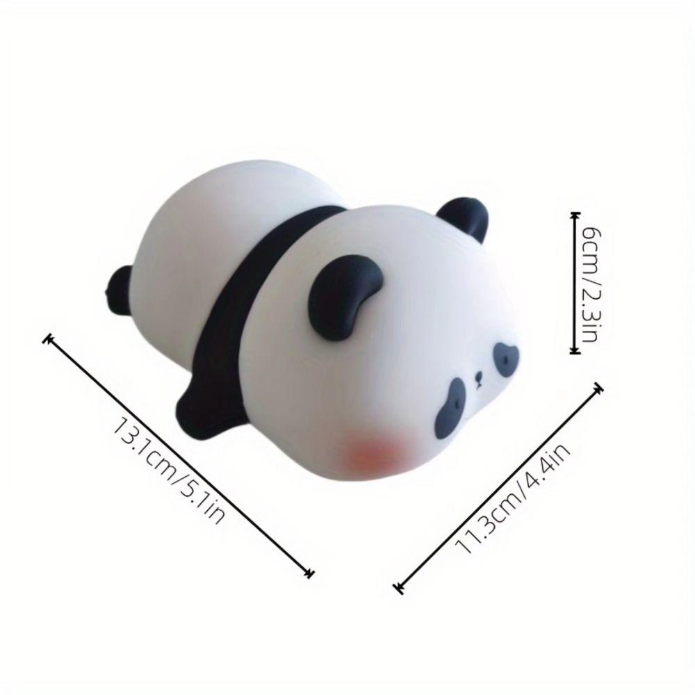 Touch Sensor Panda Pat Night Light Soft Ambient Lighting LED Panda Lamp USB Charging Dimmable Indoor Sensor Lamp Children Room