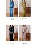 Women's Casual Color Block Hooded Wool Knit Sweatshirt & Long Pants Set - New Autumn Slimming Versatile Two-Piece