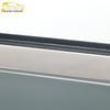 Sagitar Sun Visor & Rain Deflector: Stainless Steel Trim for 19 Rear Models