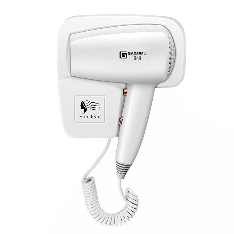 

Wall-Mounted Golf Hotel Hair Dryer with Hot/Cold Settings, No-Punch Installation C type білий