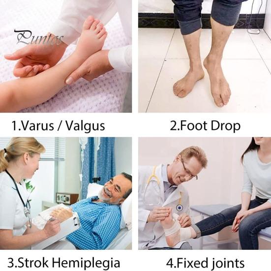 AFO Drop Foot Brace Ankle Foot Orthosis Support Stabilizer for Men Women Drop Foot Postural Correction Brace for Walking Gait Assistance