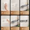 Telescopic Kitchen Pot Lid Rack Wall-mounted Kitchen Pot Lid Storage Tool Suction Cup Lid Holder Multi-functional