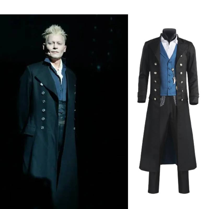 Beasts3 Fantastic Gellert Grindelwald Cosplay Costume Role Play Party Halloween