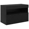TV Wall Units 6 Pcs Black Oak Effect Wood Based Panel
