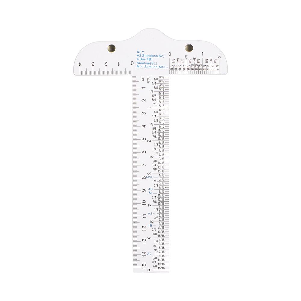 6  T-Square Ruler In Both Inches And Metric Measurements Clear Acrylic Ruler Graduated T-Ruler Handtool Measuring Scale Ruler