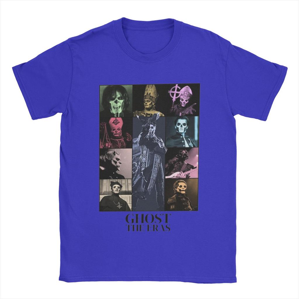 Men T-Shirts Ghost B.C. Band Vintage Cotton Tee Shirt Short Sleeve T Shirt Crewneck Clothing Plus Size