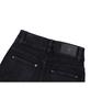 Uallong Black Western Washed Boots-Cut Denim Pants - Black